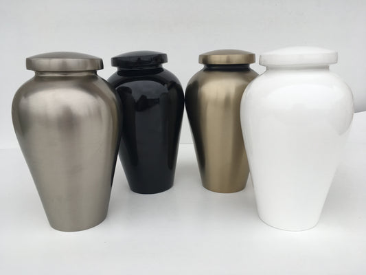 Large Metal Cremation Urn-Engravable