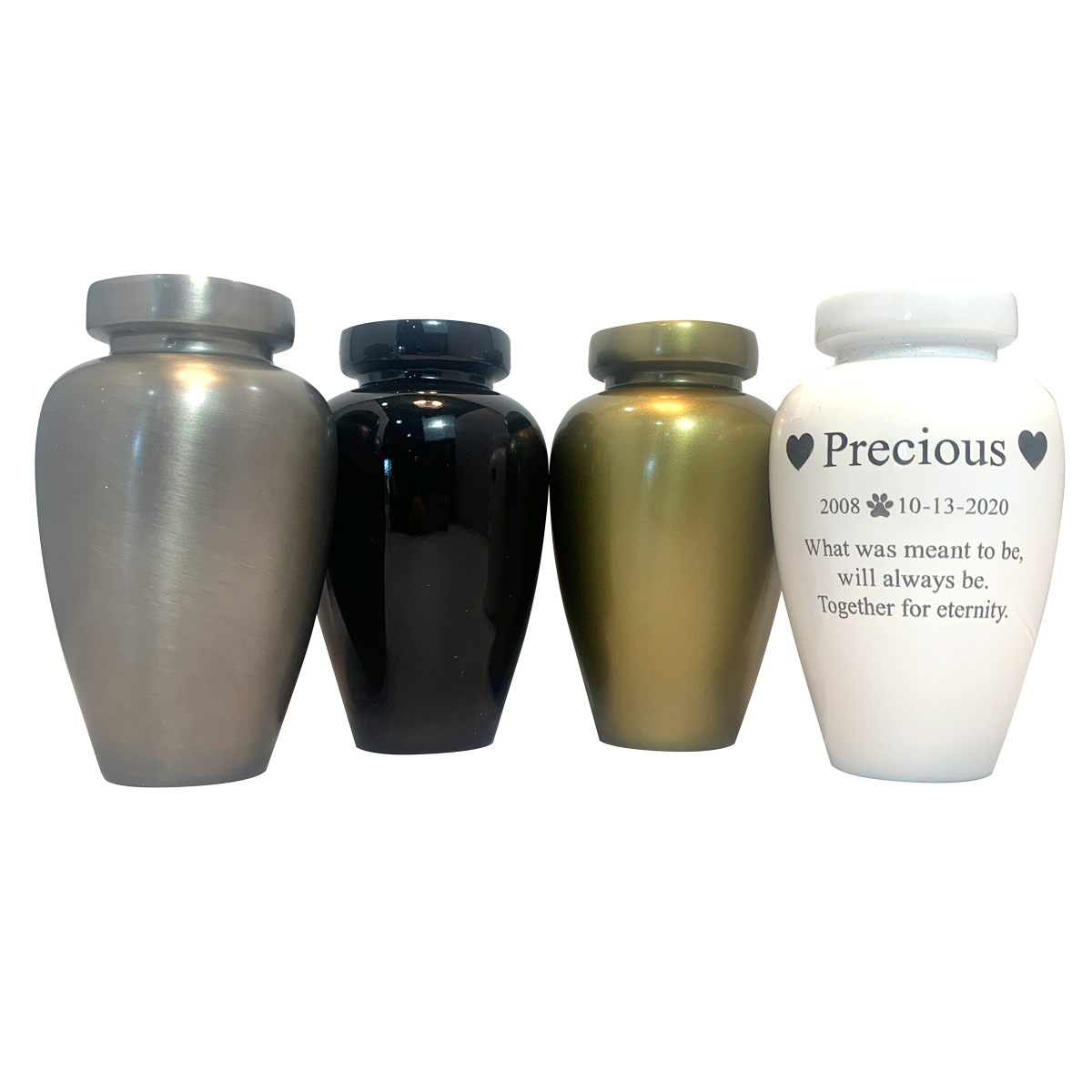 Small Metal Cremation Urn-Engravable