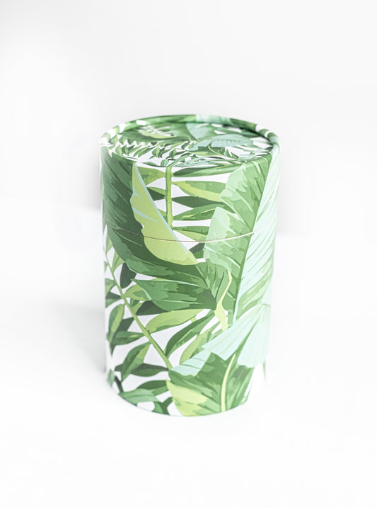 Biodegradable Scattering Urn-Banana Leaf Print-Eco Friendly Scattering Tube