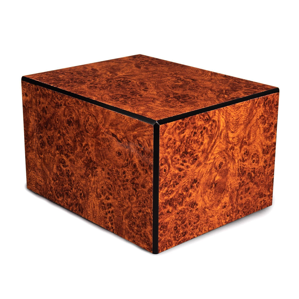 Society Collection-Large Adult Cremation Urn-Burl Wood Finish - chateau-urns