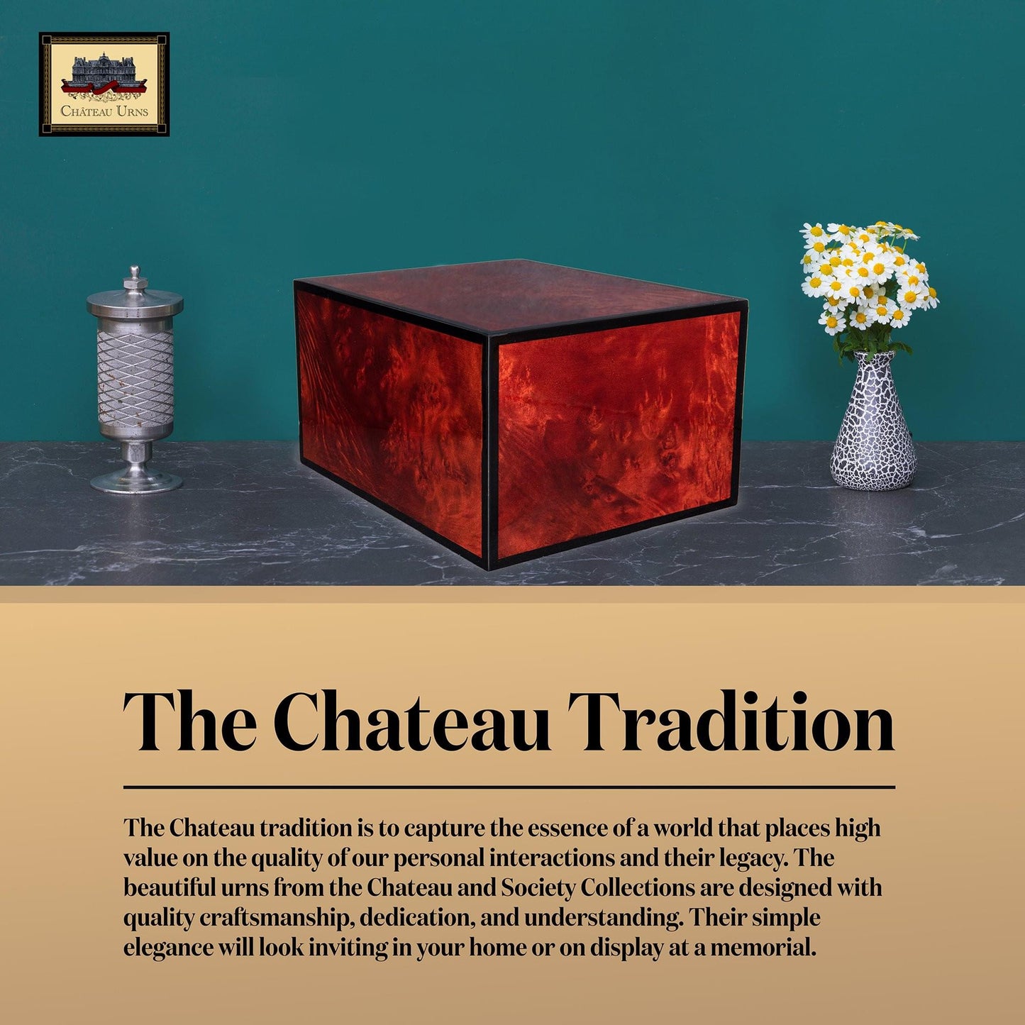 Montreaux Large Adult Cremation Urn - chateau-urns