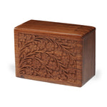 Custom Pet Urn-Handcarved Rosewood Pet Cremation Urn