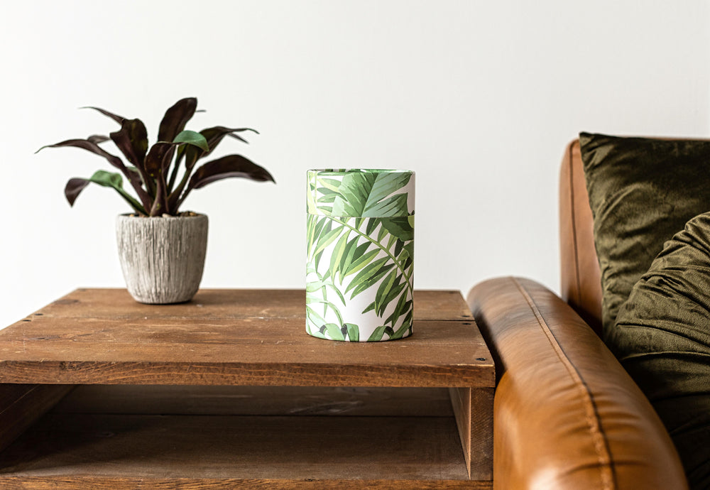 Biodegradable Scattering Urn-Banana Leaf Print-Eco Friendly Scattering Tube
