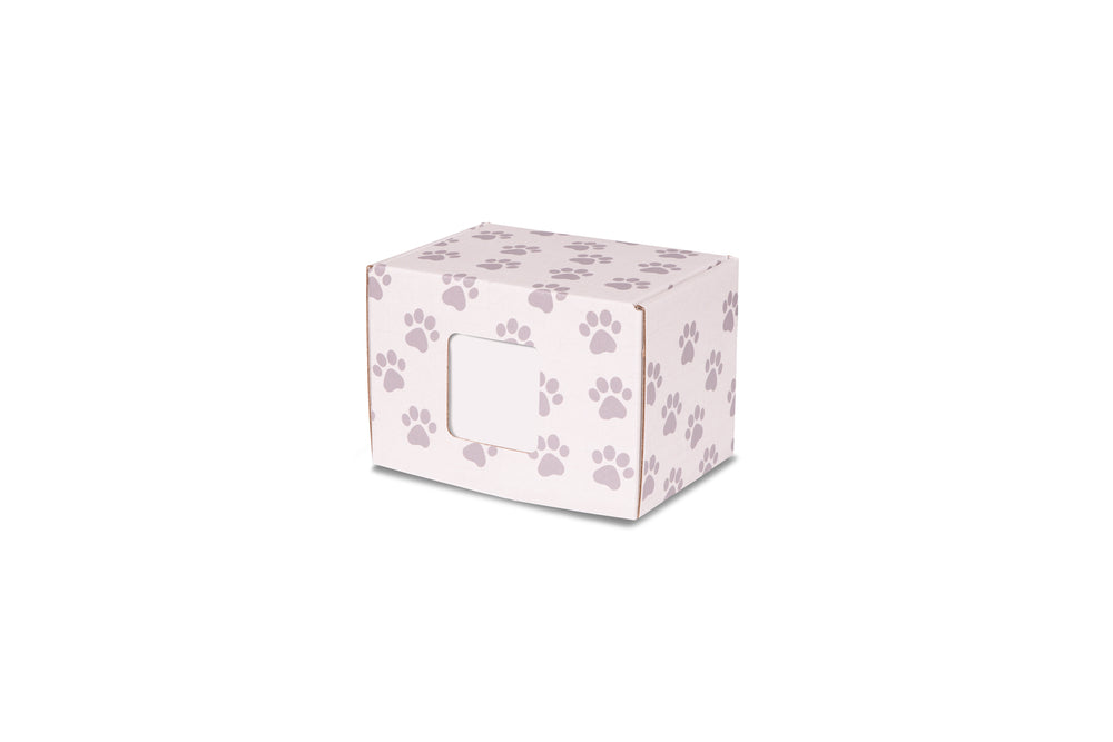 Eco Friendly-Biodegradable Box Cremation Urn-Paw Print