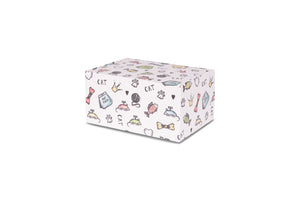 Eco Friendly-Biodegradable Box Cremation Urn-Cat Print