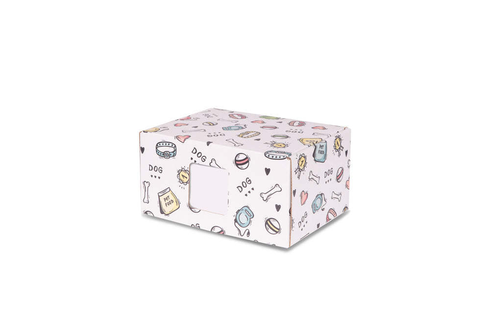 Eco Friendly-Biodegradable Box Cremation Urn-Dog Print