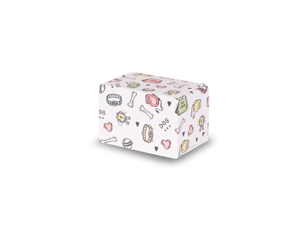 Eco Friendly-Biodegradable Box Cremation Urn-Dog Print