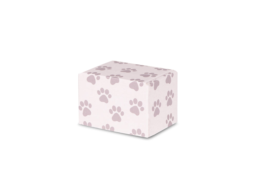 Eco Friendly-Biodegradable Box Cremation Urn-Paw Print