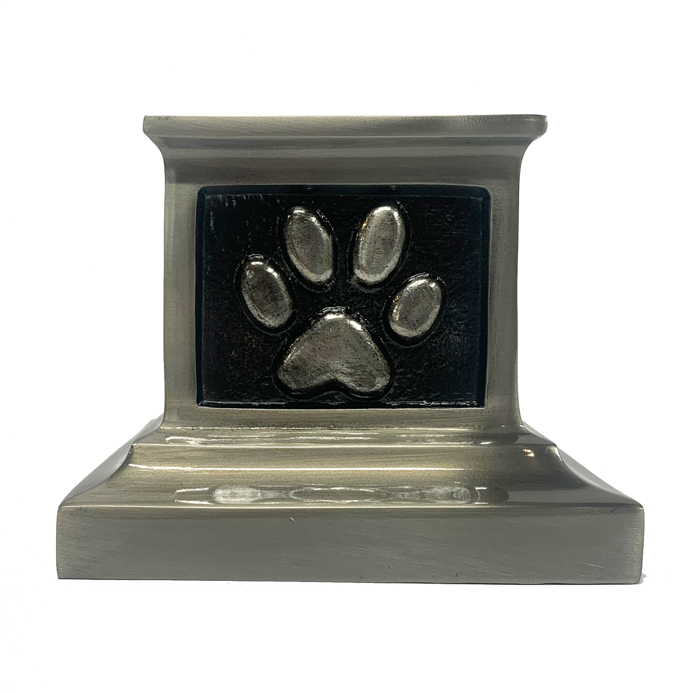 Paw Print Metal Urn-Engravable