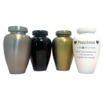 Small Metal Cremation Urn-Engravable