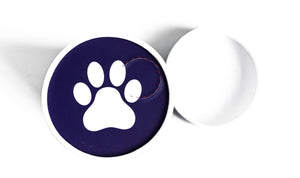 Biodegradable Pet Scattering Urn-Cremains Container-Blue Paw Print-Eco Friendly Scattering Tube