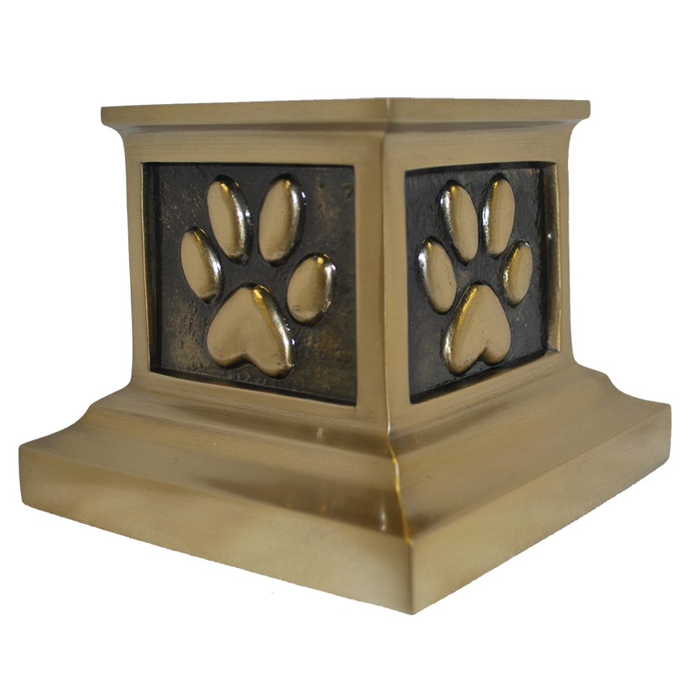 Paw Print Metal Urn-Engravable