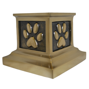 Paw Print Metal Urn-Engravable