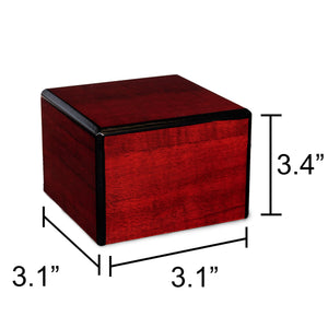 
                
                    Load image into Gallery viewer, Society Collection-Extra Small Cremation Urn-Cherry Finish - chateau-urns
                
            