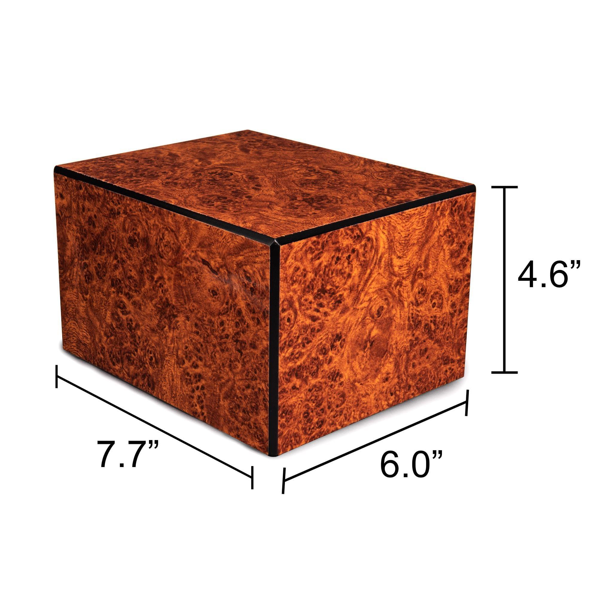 Urna Per Cremazione Chateau Urns Classic Collection – Legno Di Ciliegio Massello, Artigianale, Capacità Fino A 127 Kg, Made In USA, 20,3 X 15,2 X 25,4 Cm