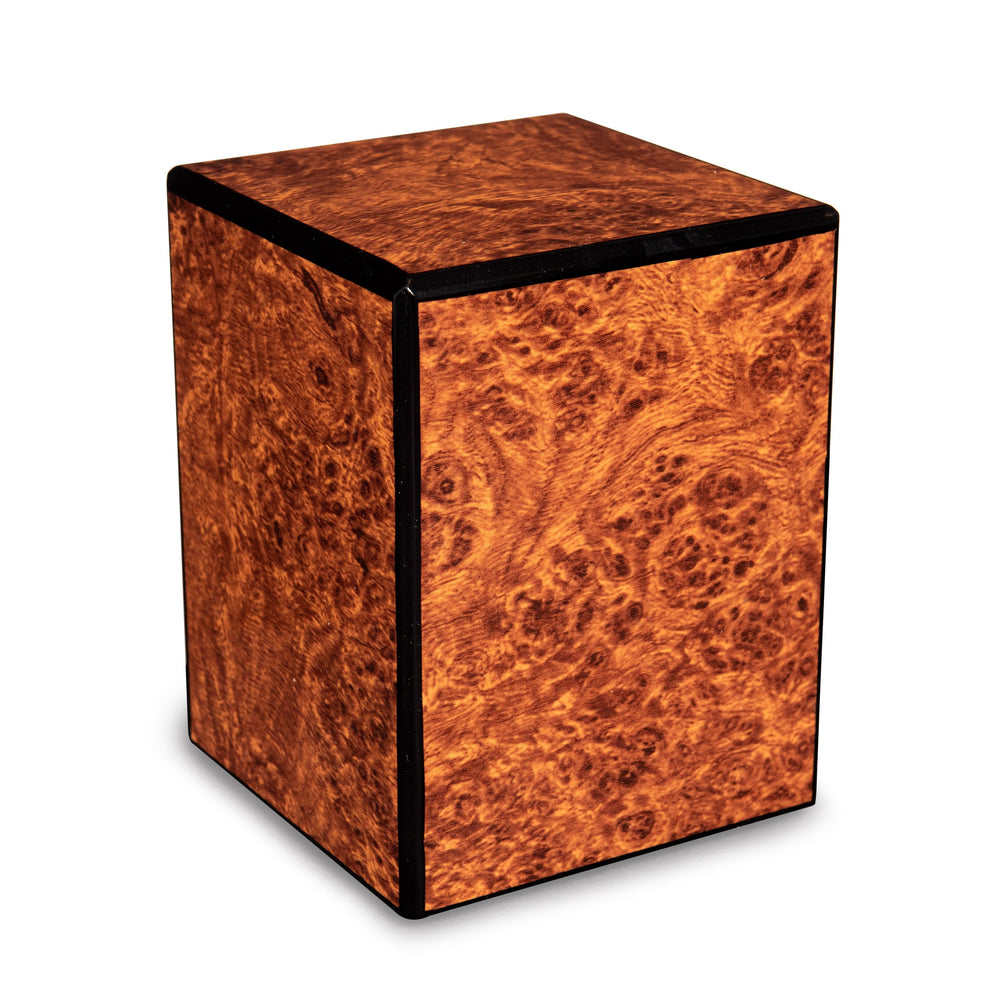 Society Collection-Small Keepsake/Pet Cremation Urn-Burl Wood Finish - chateau-urns