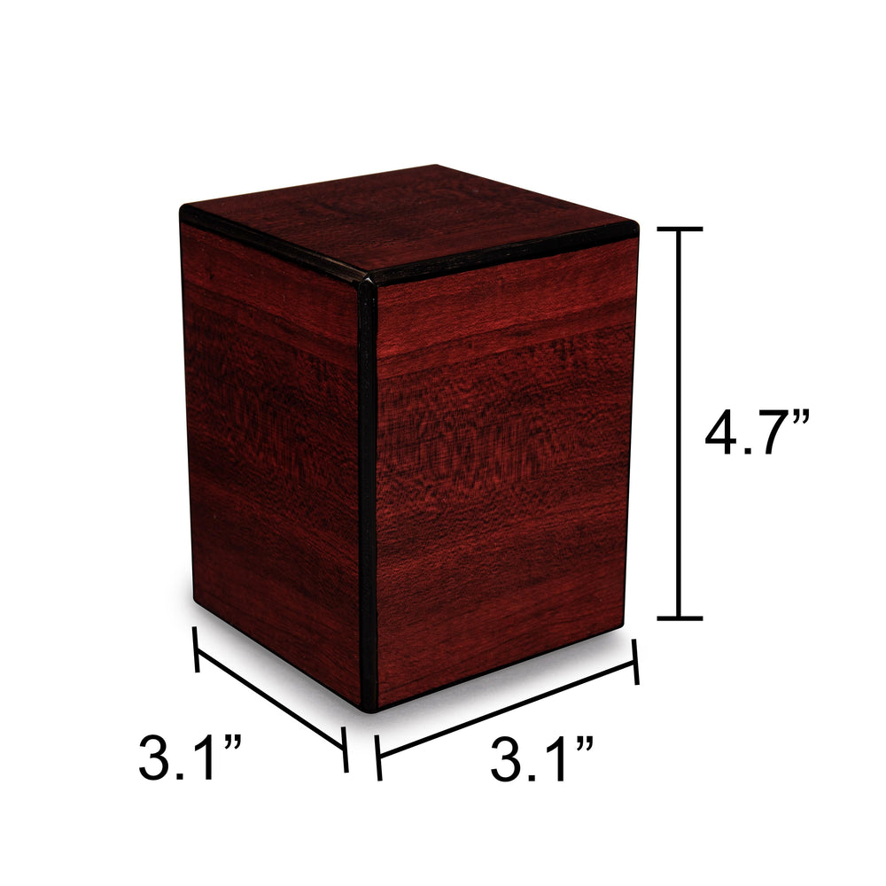 Society Collection-Small Keepsake/Pet Cremation Urn-Cherry Finish - chateau-urns