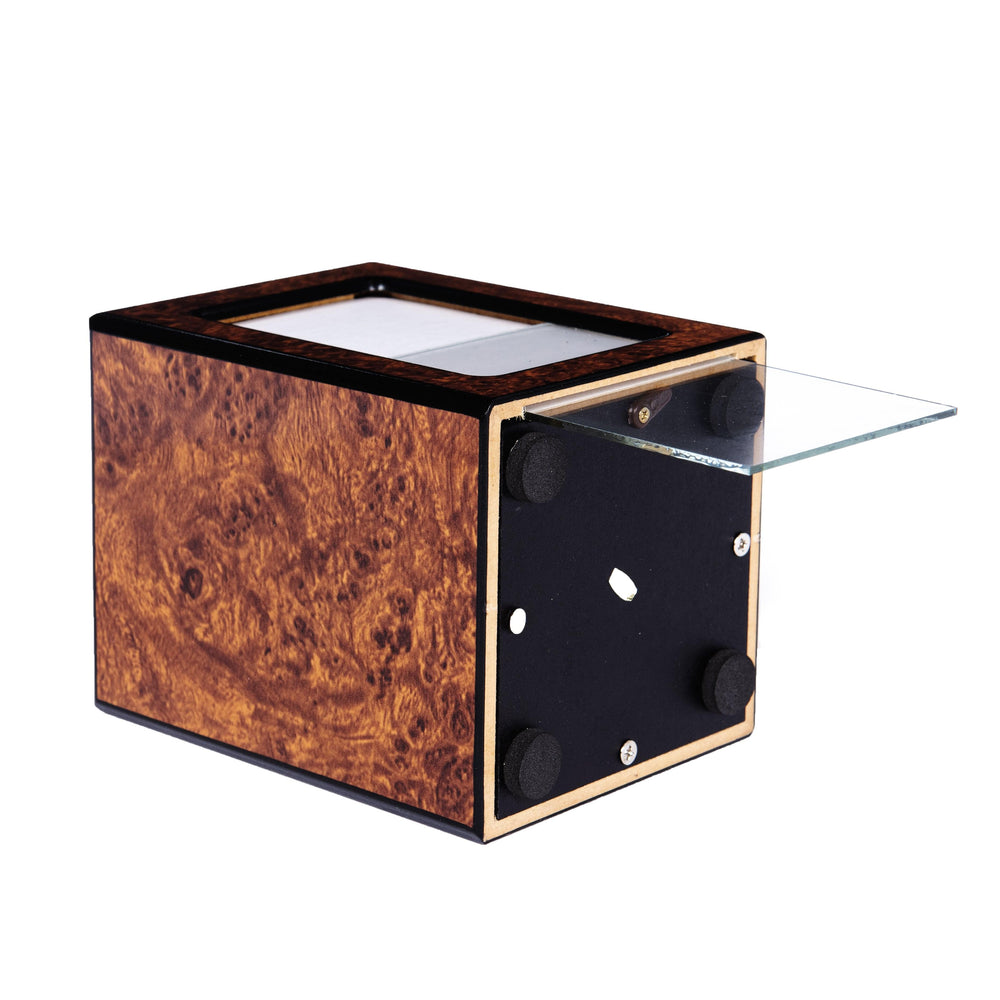 Society Collection-Small-Photo Pet / Keepsake Cremation Urn-Burl Finish - chateau-urns