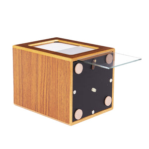 Society Collection-Small-Photo Pet / Keepsake Cremation Urn-Rustic Oak Finish - chateau-urns