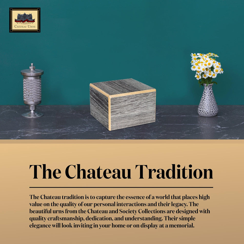 Society Collection-Extra Small Cremation Urn-Coastal Gray Finish - chateau-urns