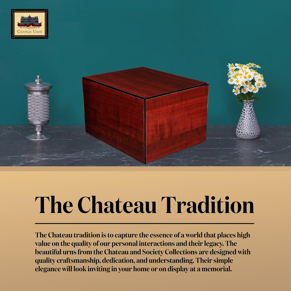 
                
                    Load image into Gallery viewer, Society Collection-Large Adult Cremation Urn-Cherry Finish - chateau-urns
                
            